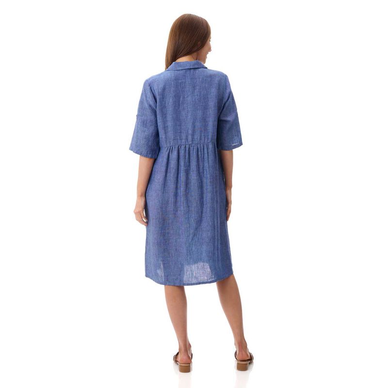 Givoni Collared Linen Dress image number 1